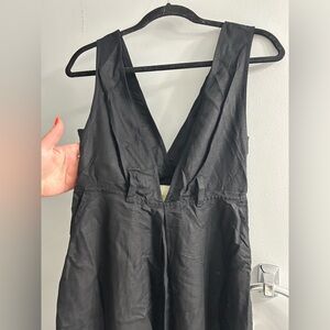 Anthropologie maeve black apron dress 0P